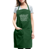 Irish Blessing Adjustable Apron - forest green