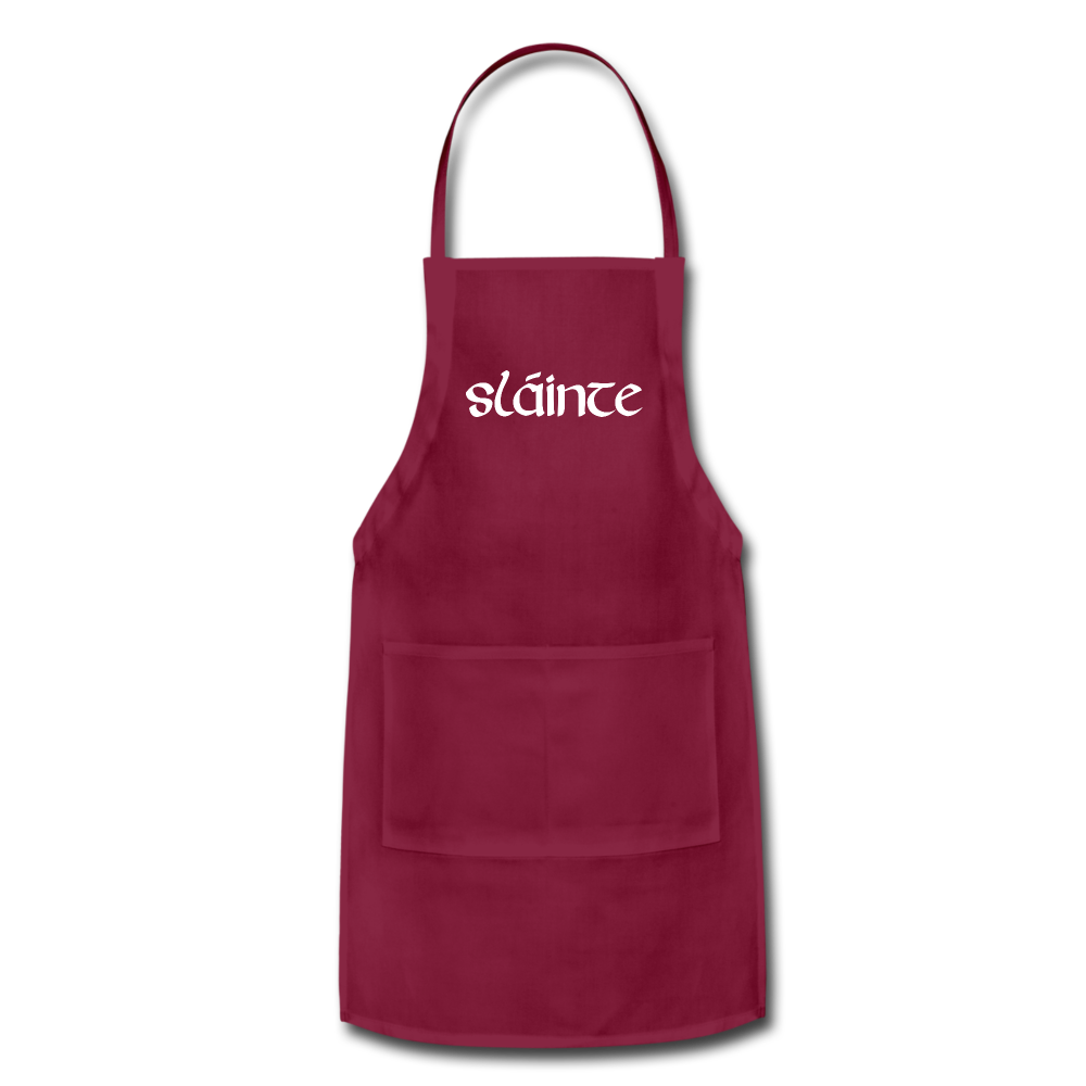Slainte Adjustable Apron - burgundy