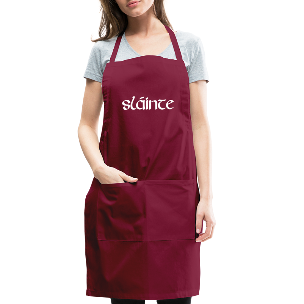 Slainte Adjustable Apron - burgundy
