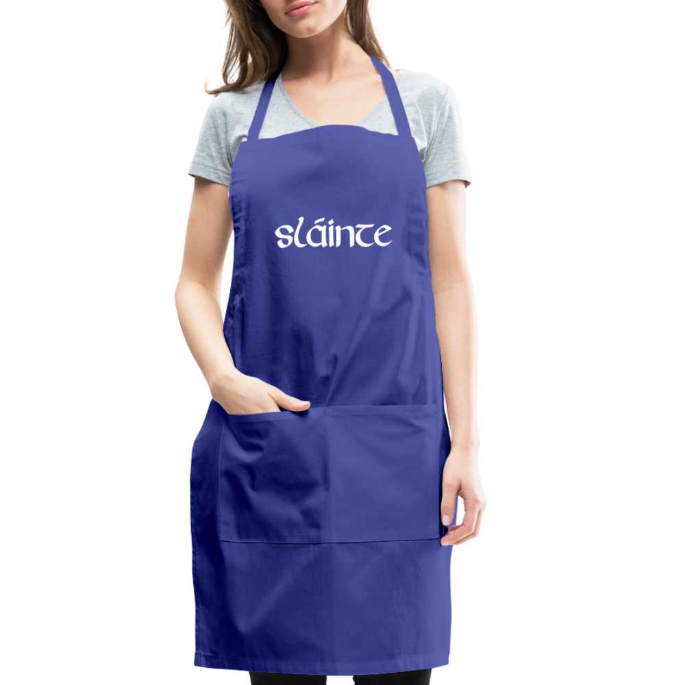 Slainte Adjustable Apron - royal blue
