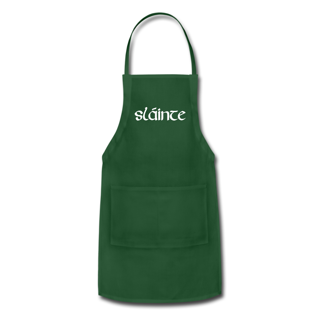 Slainte Adjustable Apron - forest green