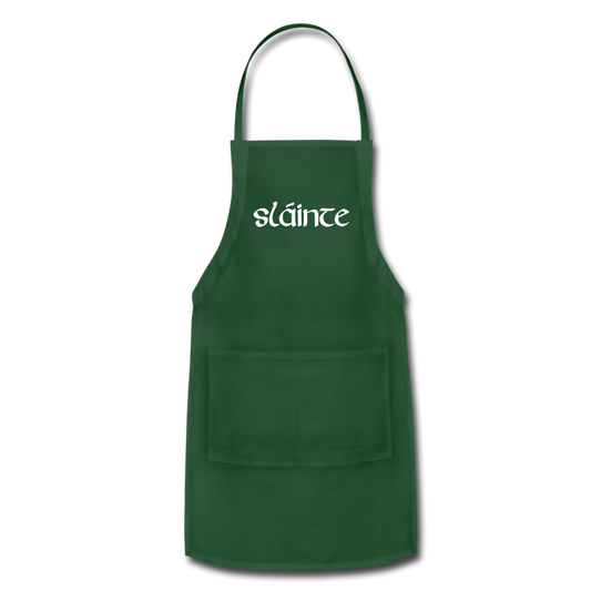 Slainte Adjustable Apron - forest green