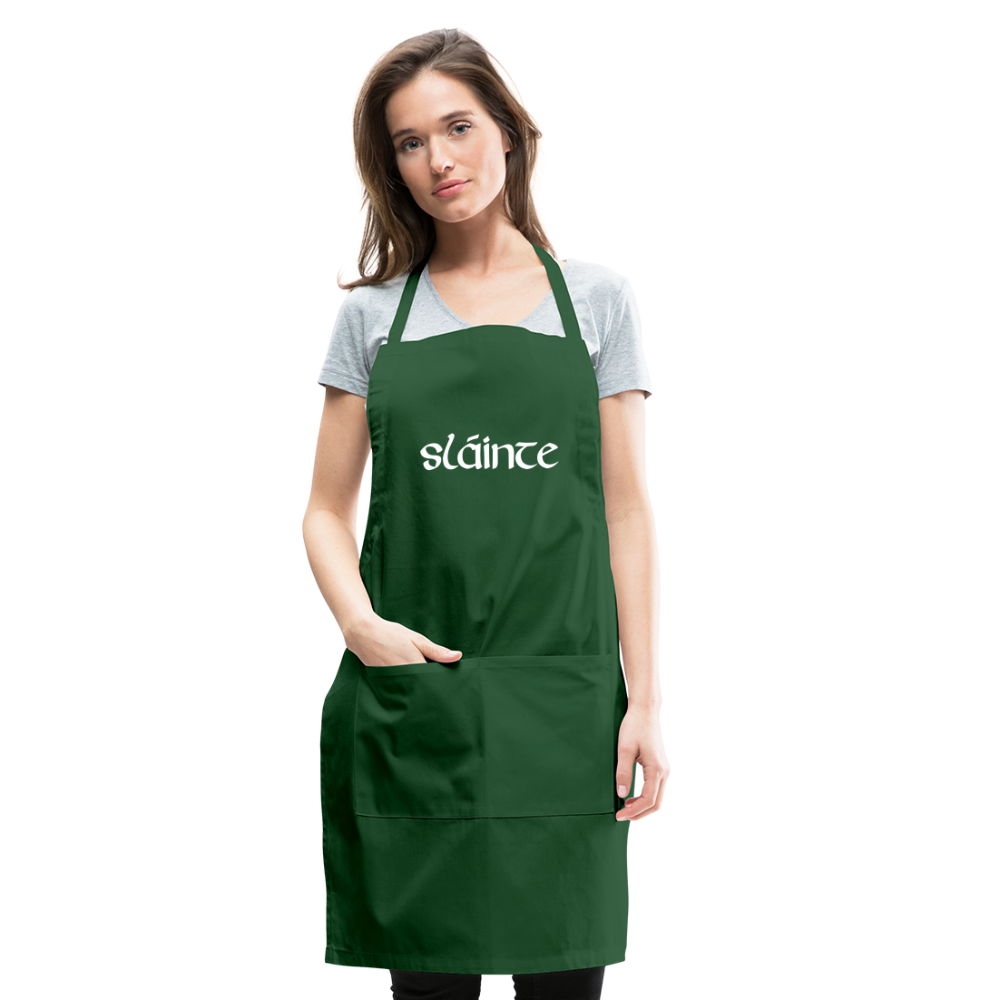 Slainte Adjustable Apron - forest green