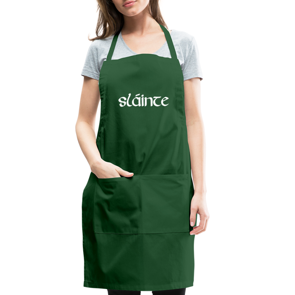 Slainte Adjustable Apron - forest green