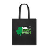 One Lucky Nurse Tote Bag - black