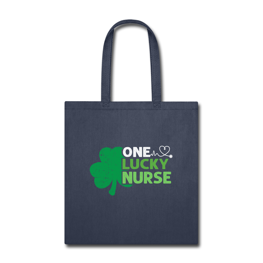 One Lucky Nurse Tote Bag - navy