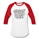 Irish Blessing Baseball T-Shirt - white/red