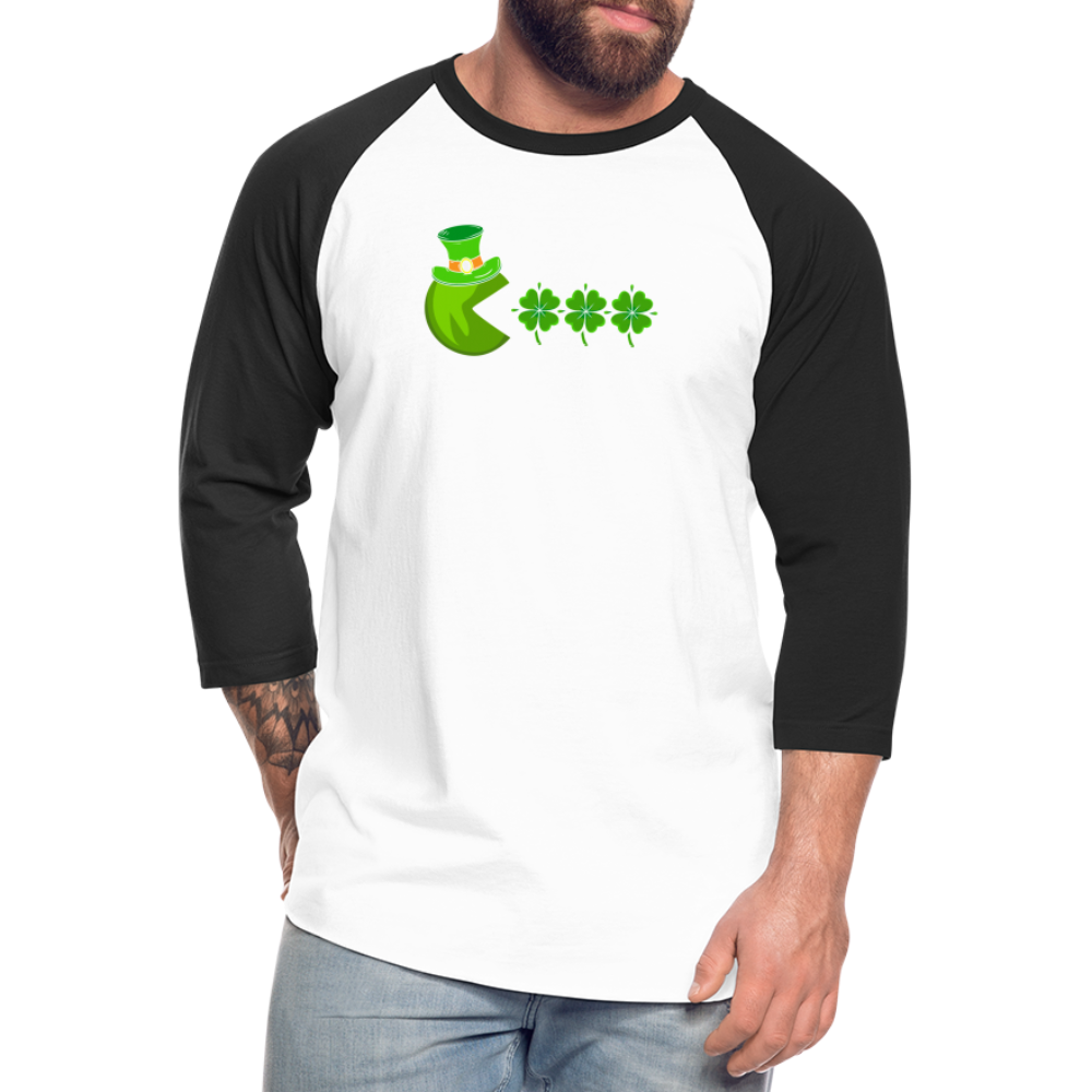 Gamer Baseball T-Shirt - white/black