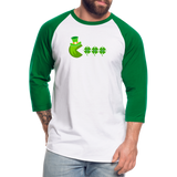 Gamer Baseball T-Shirt - white/kelly green