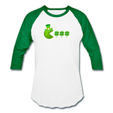 Gamer Baseball T-Shirt - white/kelly green