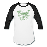 Irish Blessing May the Road Rise to Meet You Baseball T-Shirt - white/black