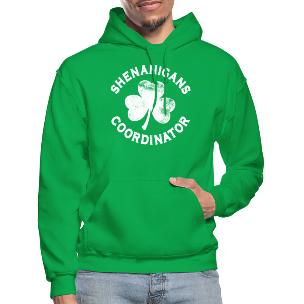 Shenanigans Coordinator Gildan Heavy Blend Adult Hoodie - kelly green