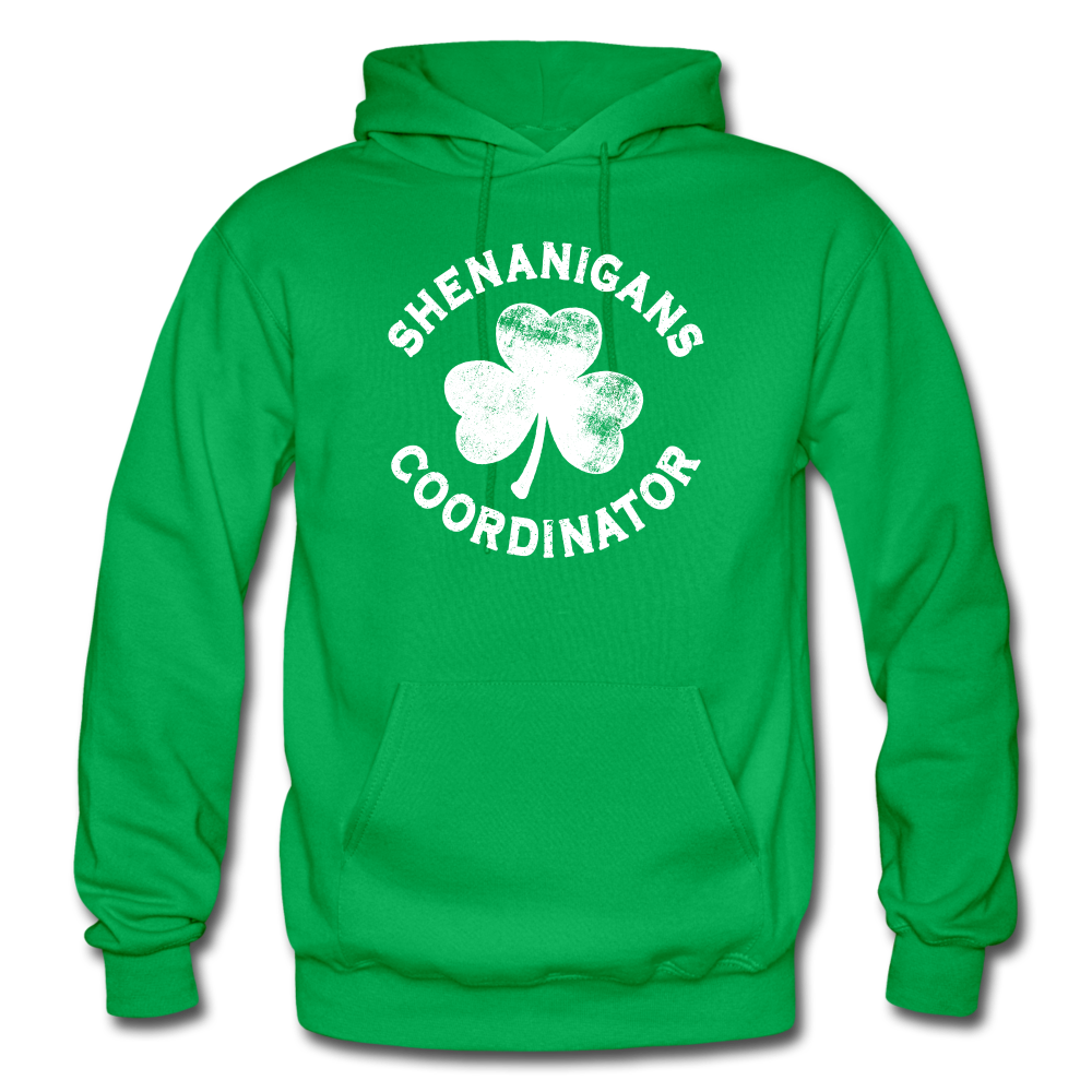 Shenanigans Coordinator Gildan Heavy Blend Adult Hoodie - kelly green