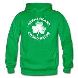 Shenanigans Coordinator Gildan Heavy Blend Adult Hoodie - kelly green