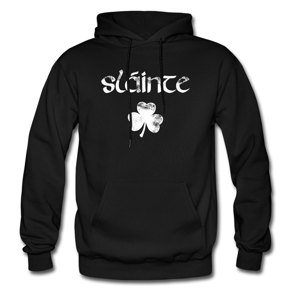 Slainte Shamrock Gildan Heavy Blend Adult Hoodie - black