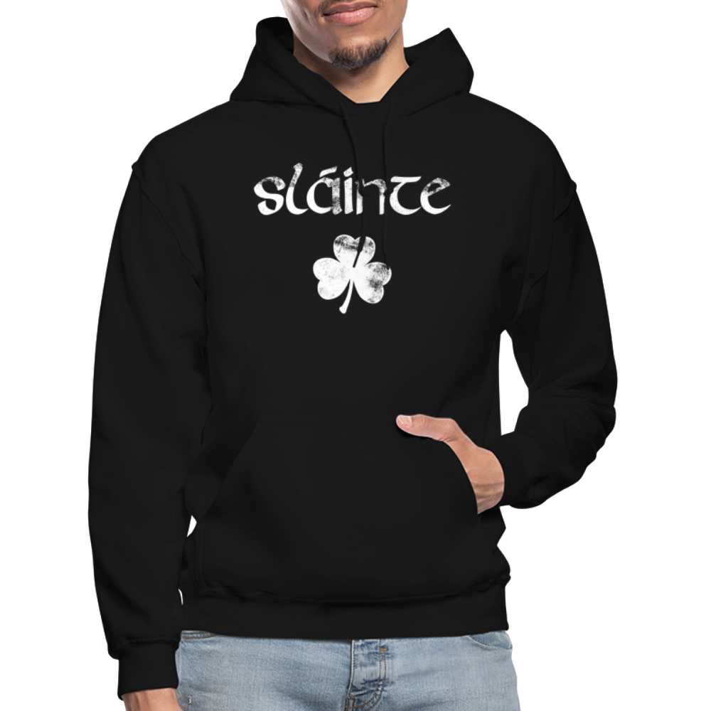 Slainte Shamrock Gildan Heavy Blend Adult Hoodie - black