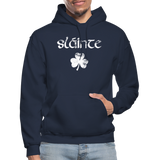 Slainte Shamrock Gildan Heavy Blend Adult Hoodie - navy