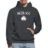 Slainte Shamrock Gildan Heavy Blend Adult Hoodie - charcoal grey