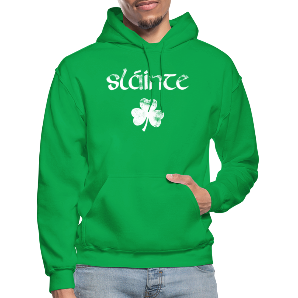 Slainte Shamrock Gildan Heavy Blend Adult Hoodie - kelly green