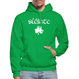 Slainte Shamrock Gildan Heavy Blend Adult Hoodie - kelly green