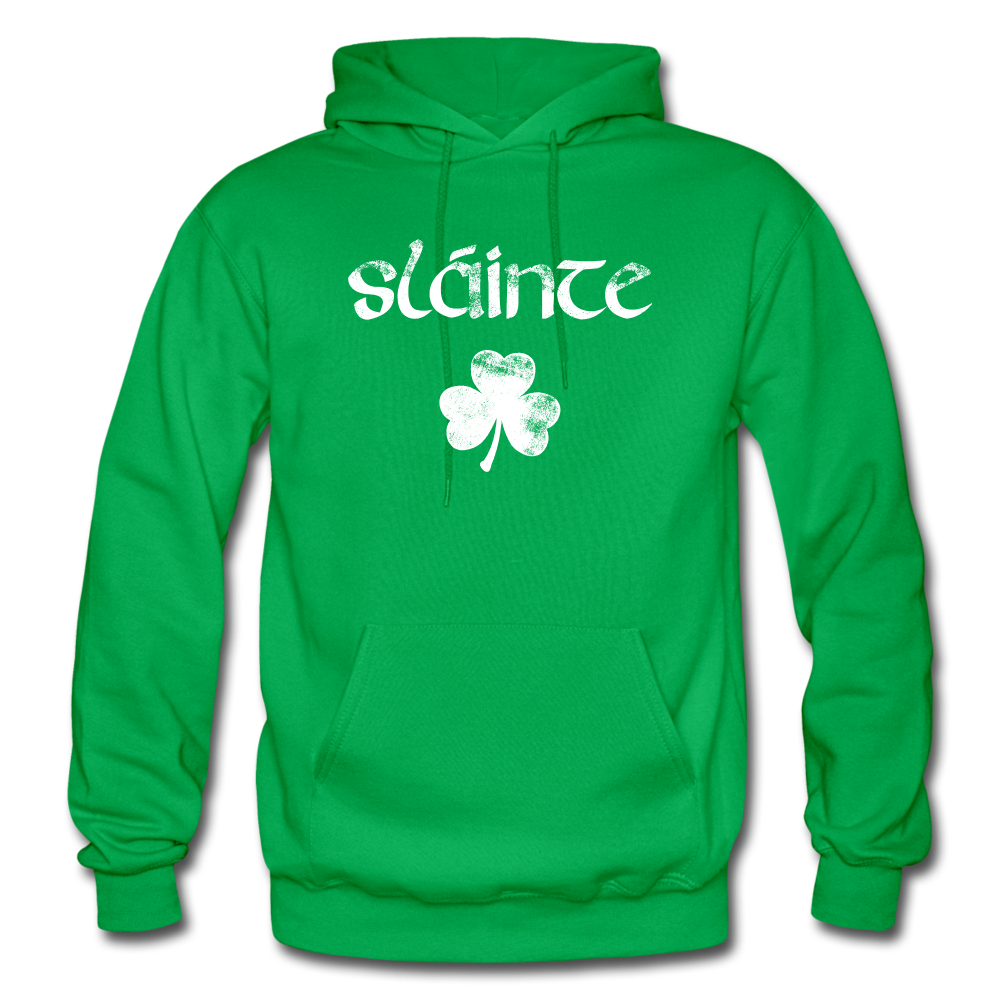 Slainte Shamrock Gildan Heavy Blend Adult Hoodie - kelly green