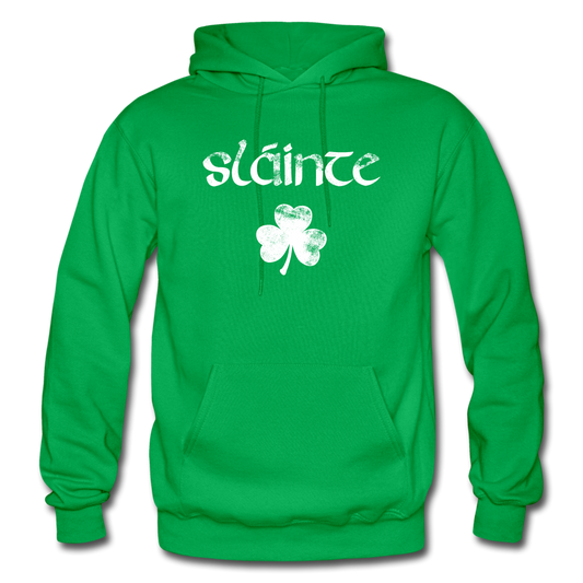 Slainte Shamrock Gildan Heavy Blend Adult Hoodie - kelly green