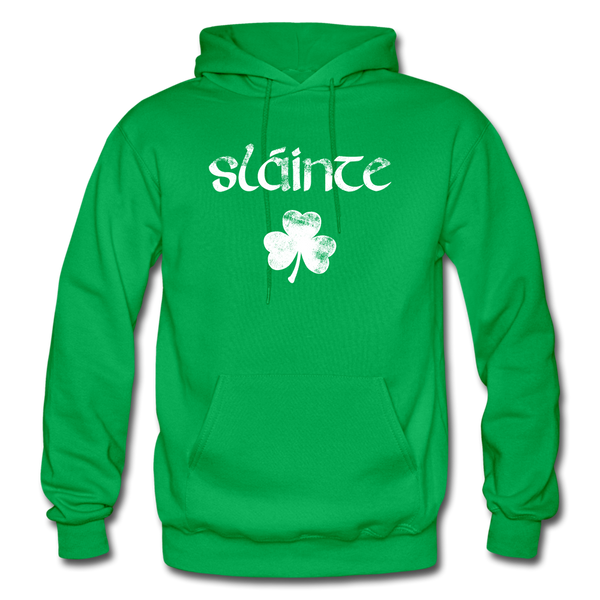 Slainte Shamrock Gildan Heavy Blend Adult Hoodie - kelly green