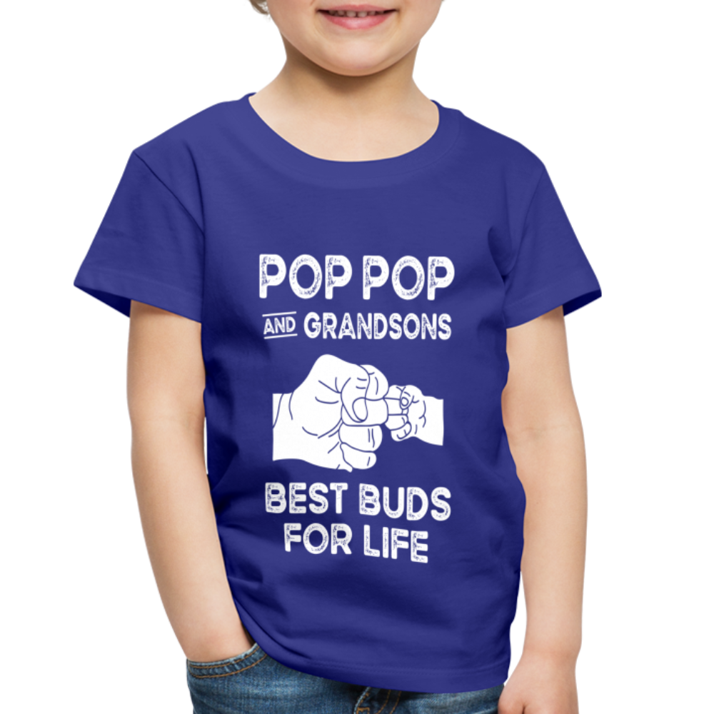 Pop Pop and Grandsons Best Buds for Life Toddler Premium T-Shirt - royal blue