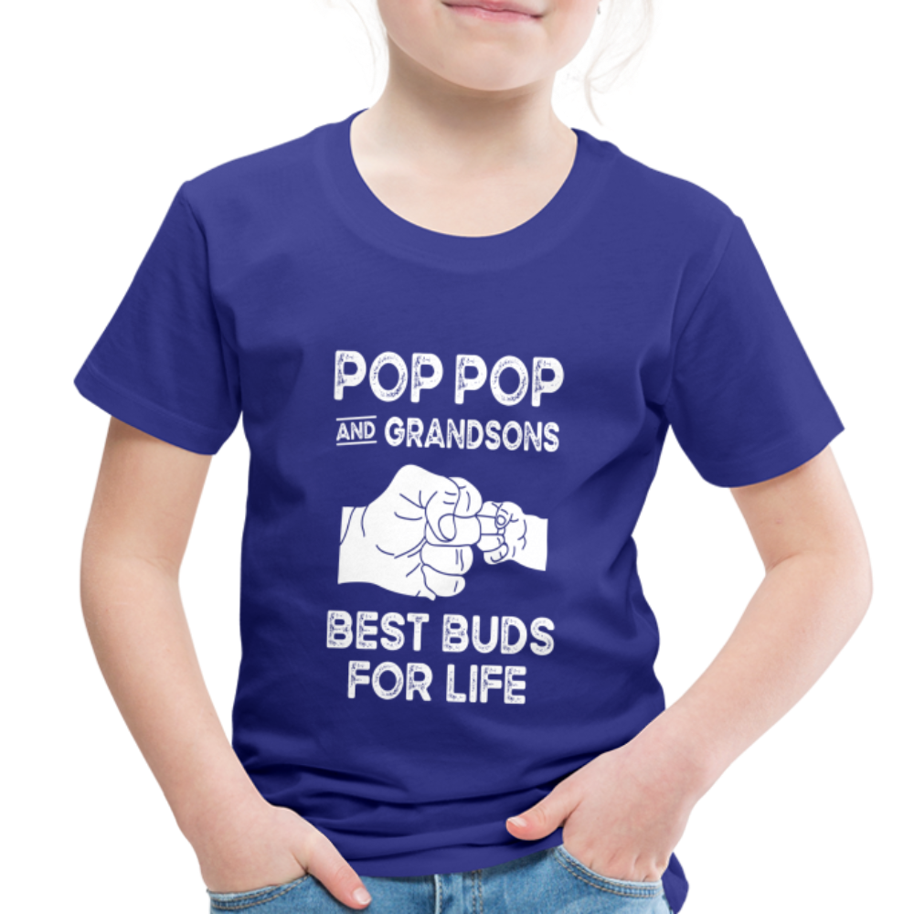 Pop Pop and Grandsons Best Buds for Life Toddler Premium T-Shirt - royal blue