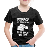 Pop Pop and Grandsons Best Buds for Life Toddler Premium T-Shirt - charcoal grey