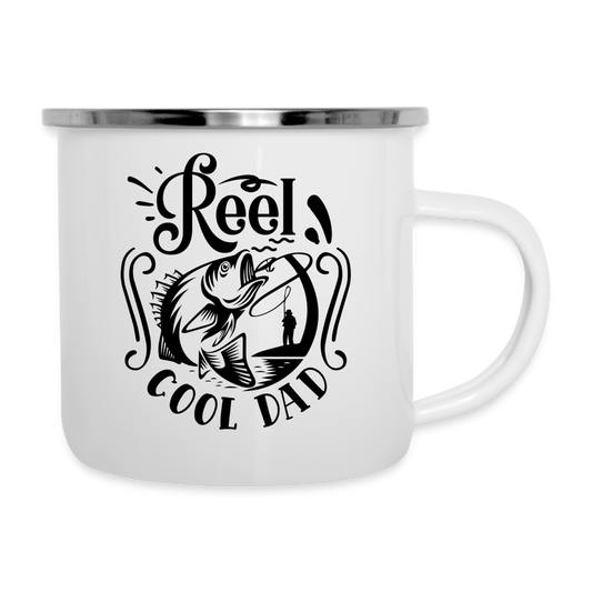 Reel Cool Dad Camper Mug - white