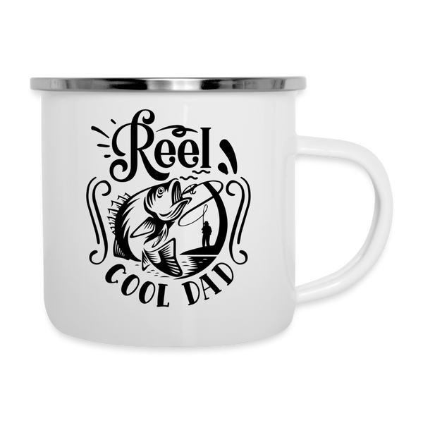 Reel Cool Dad Camper Mug - white