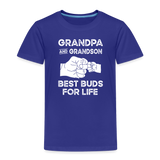 Grandpa and Grandson Best Buds for Life Toddler Premium T-Shirt - royal blue