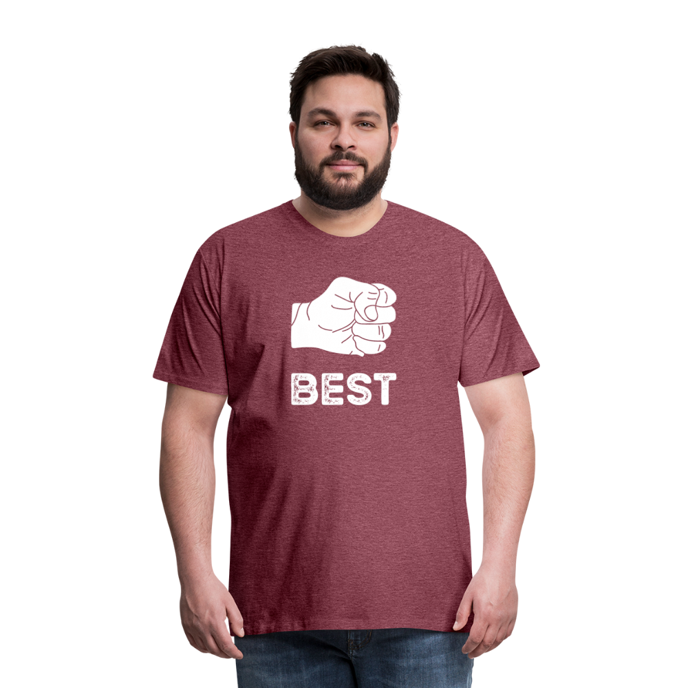 Best Buds Men's Premium T-Shirt - heather burgundy