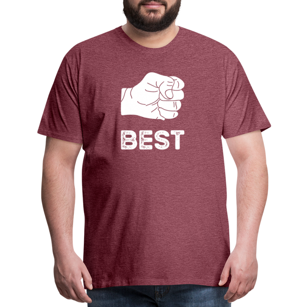 Best Buds Men's Premium T-Shirt - heather burgundy