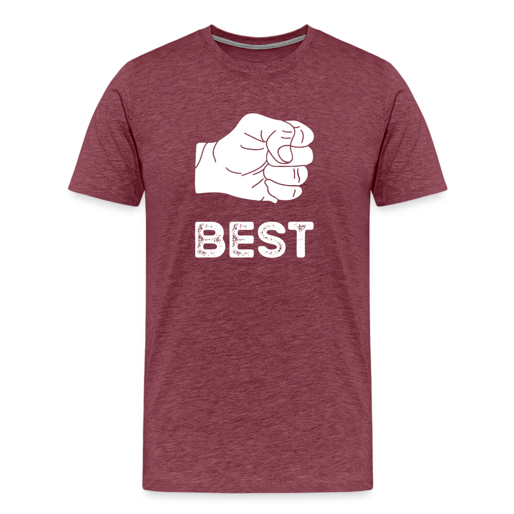 Best Buds Men's Premium T-Shirt - heather burgundy