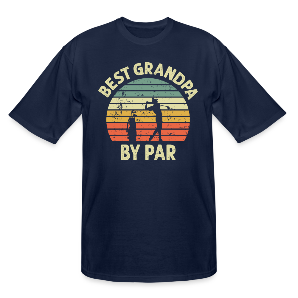 Best Grandpa By Par Men's Tall T-Shirt - navy