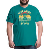 Best Daddy By Par Disc Golf Men's Premium T-Shirt - teal