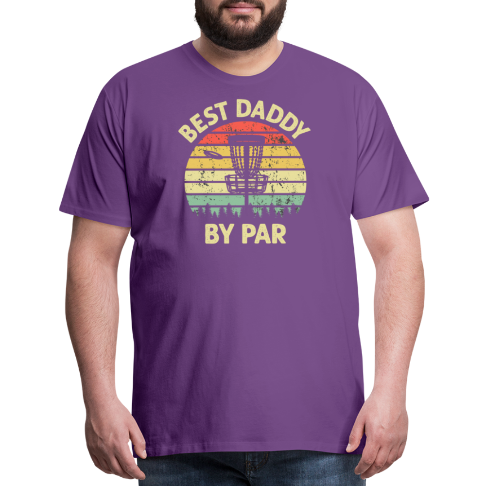 Best Daddy By Par Disc Golf Men's Premium T-Shirt - purple