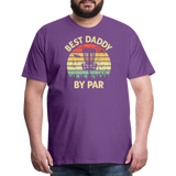 Best Daddy By Par Disc Golf Men's Premium T-Shirt - purple