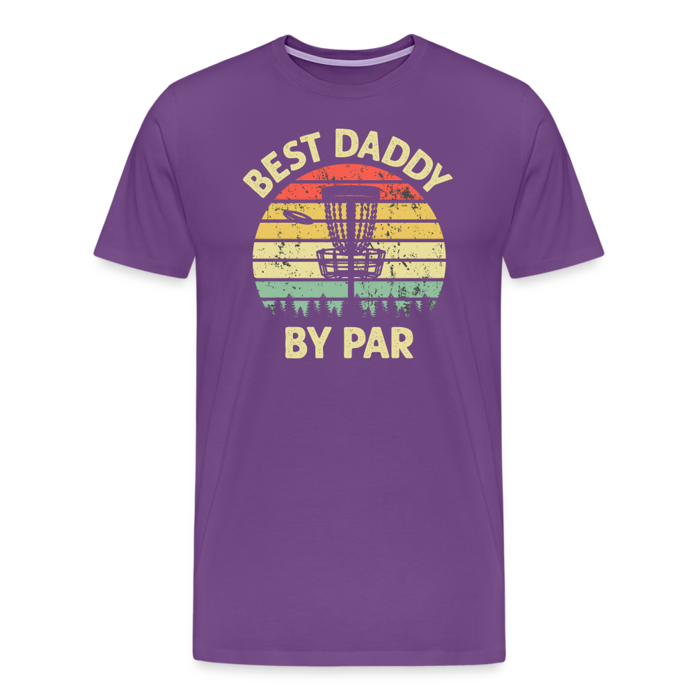 Best Daddy By Par Disc Golf Men's Premium T-Shirt - purple