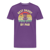 Best Daddy By Par Disc Golf Men's Premium T-Shirt - purple