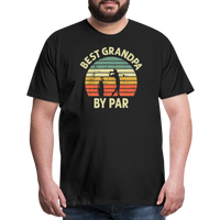 Best Grandpa By Par Men's Premium T-Shirt - black