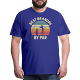 Best Grandpa By Par Men's Premium T-Shirt - royal blue