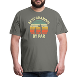 Best Grandpa By Par Men's Premium T-Shirt - asphalt gray