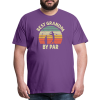 Best Grandpa By Par Men's Premium T-Shirt - purple