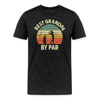 Best Grandpa By Par Men's Premium T-Shirt - charcoal grey