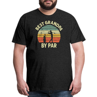 Best Grandpa By Par Men's Premium T-Shirt - charcoal grey