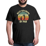 Best Grandpa By Par Men's Premium T-Shirt - charcoal grey