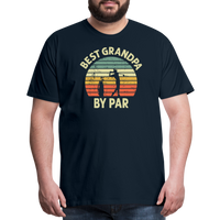 Best Grandpa By Par Men's Premium T-Shirt - deep navy